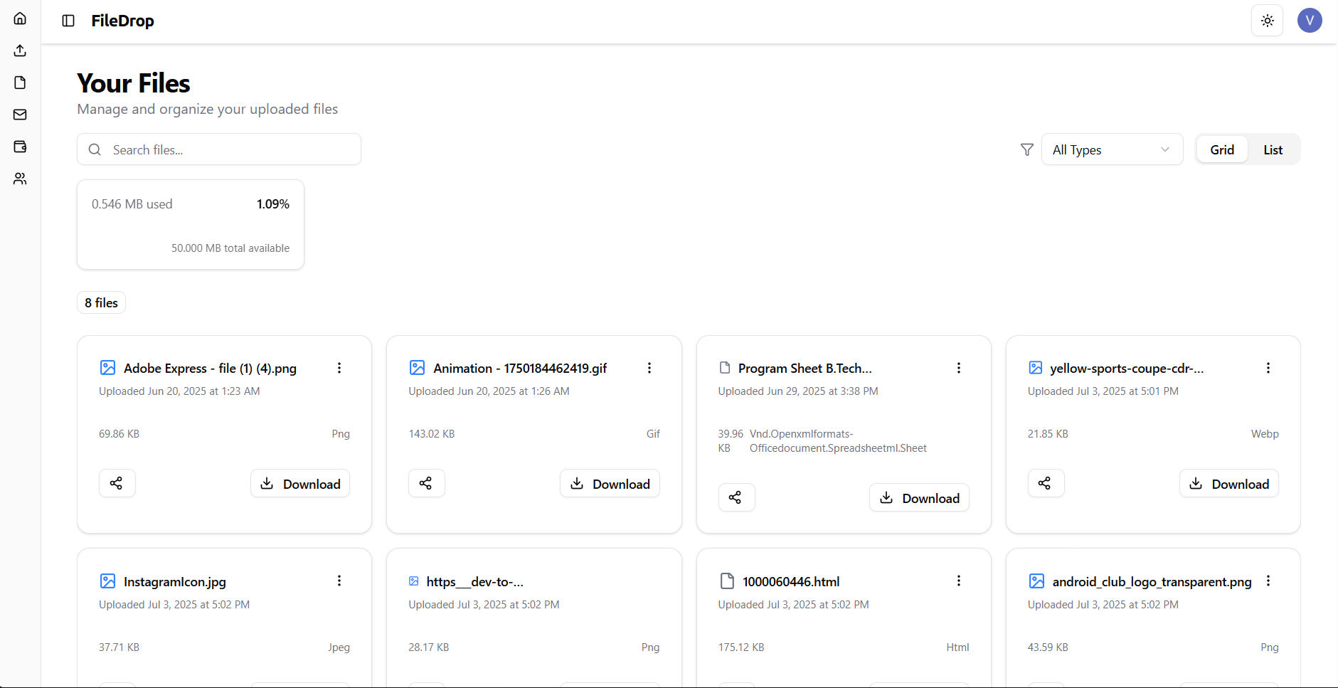 FileDrop – File Sharing App